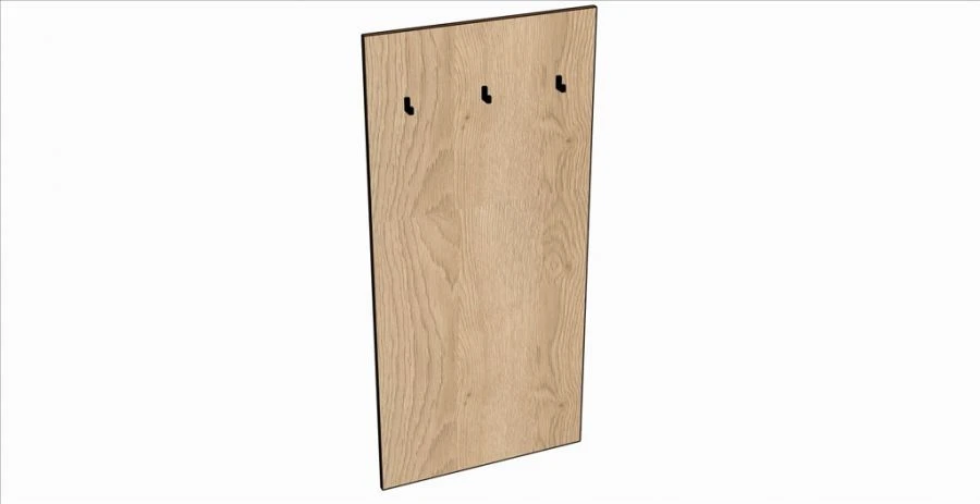 A07.1 Hanger panel with three hooks (chrome)