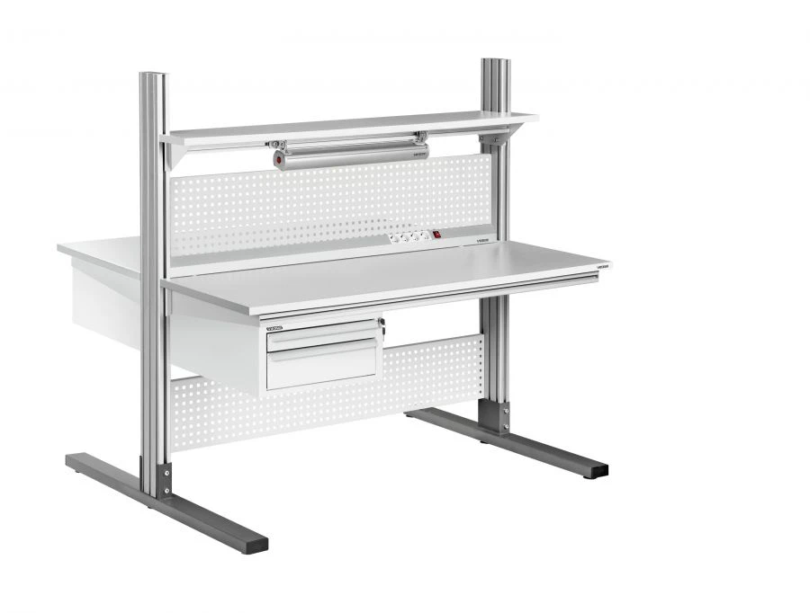 Industrial furniture, including antistatic (ESD), series "Alpha", Viking: ALF-O, island work table