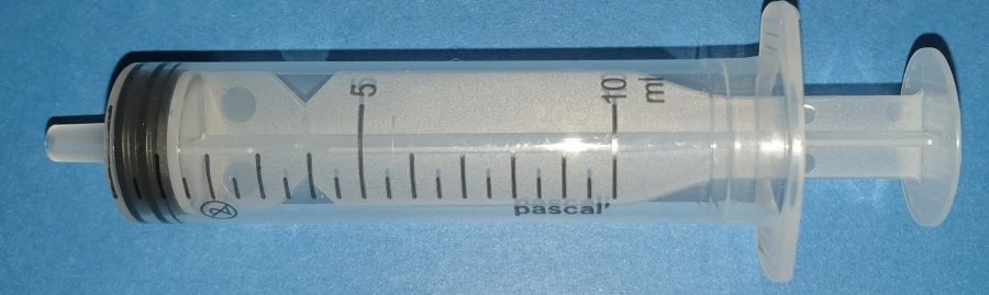 Injection syringe three-component single-use sterile type "Luer" with nominal capacity of 10 ml without a needle