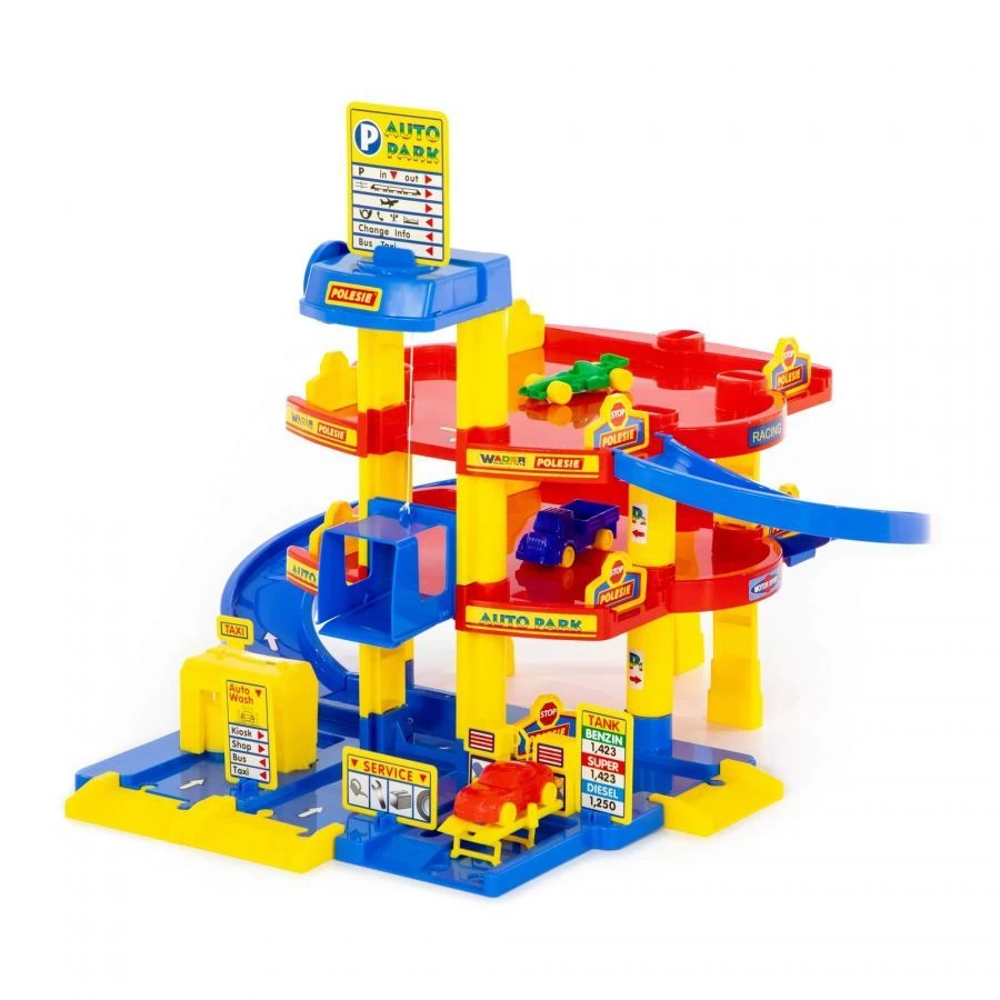 3-level car park with cars (in box), article 37893