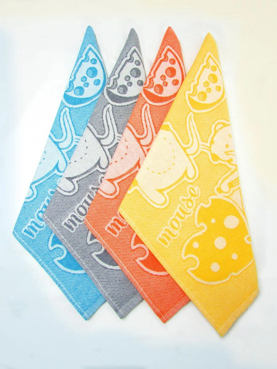 Variegated cotton terry towels