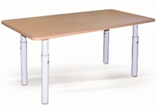 Children's rectangular adjustable table Model STP2