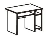 Computer desk of "Style B" series