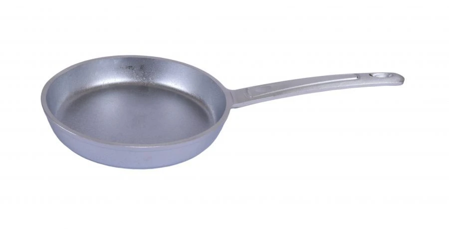 Frying pan 180/30mm (uncoated) aluminium cast TM Kukmara with aluminium handle, without lid