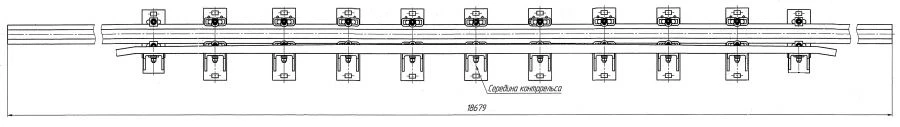 Cross rail with counter rail of project H01.001.4000.00-03