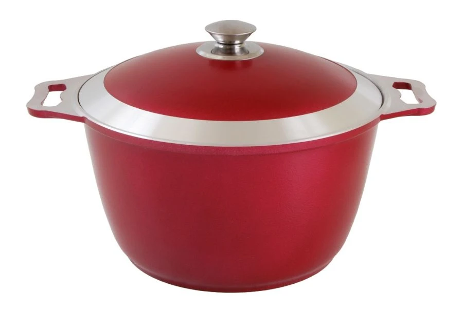 10L cast aluminium saucepan (DP coated) Kukmara TM, with aluminium lid