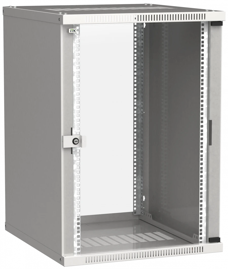 LWE3-18U67-GF ITK LINEA WE 18U 600x650mm door glass grey