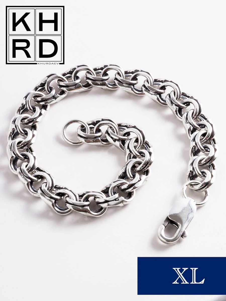 Men's bracelet, sterling silver, item B-050