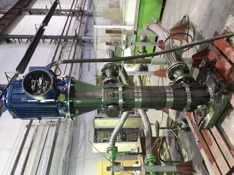 Vertical hermetic electric pump unit with magnetic coupling VNG-ts