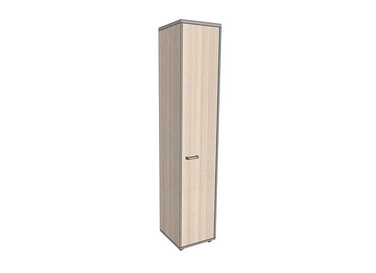 Single-door shelving unit, high, narrow 406*402*1980 mm ASUZ-4