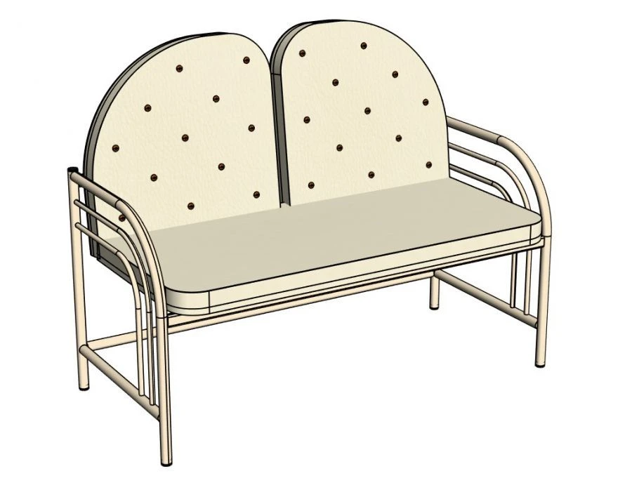 Sofa ''Leon'', 2-seater/ NUM12