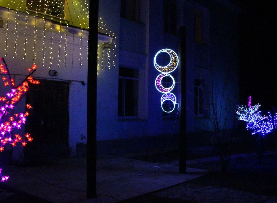 LED console (LED panel) "Necklace" - decorative street lamp on brackets (modifications 220V, 24V, 12V)