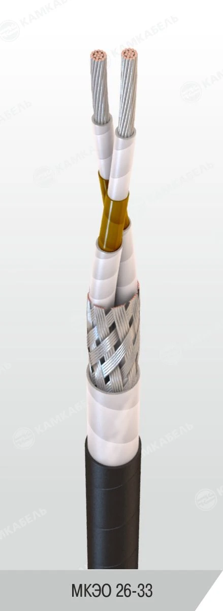 Small-size mounting wire with increased mechanical characteristics for operation at voltage of 250 V AC cha
