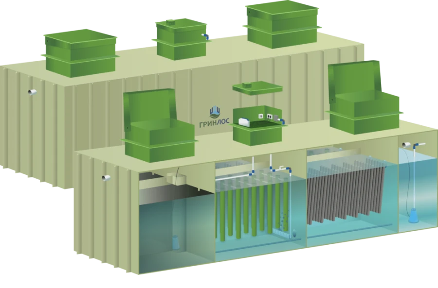 Block-modular water treatment plants GRINLOS BM Prom