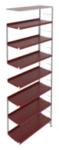 Metal shelving unit 880x300x2352 mm