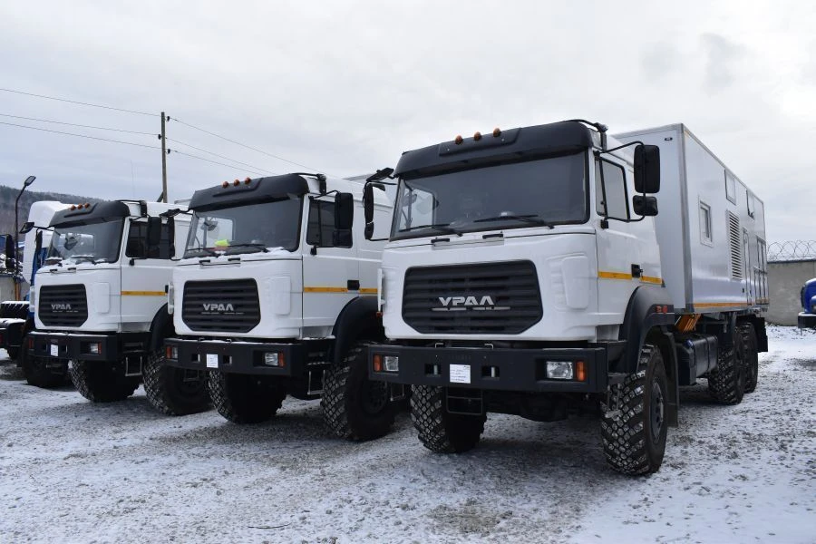 Special van on Ural 43206-4151-79 chassis. Mark GIRD. Type 5849G-0000010. Design of loading space -
