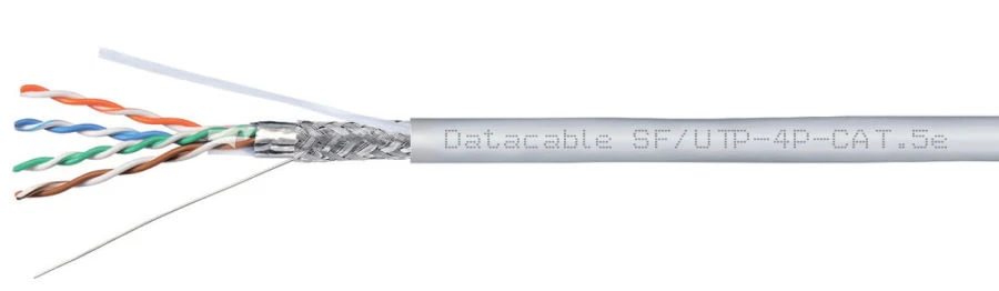 CABLE SIMMETRICAL FOR DIGITAL TRANSMISSION SYSTEMS Datacable Twisted pair cable SF/UTP, category 5e