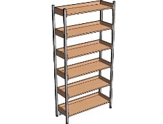 One-sided shelving unit ST.M.5