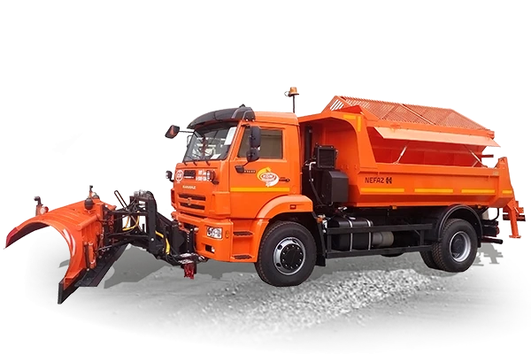 Combined ED 244KMK road machine on the basis of KAMAZ 53605-A5 vehicle