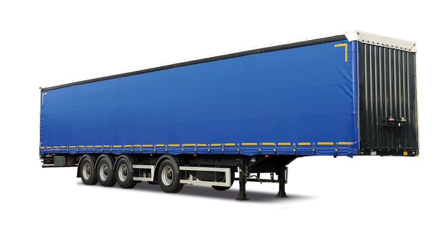 Truck trailer TONAR model 97882 with axles manufactured by TONAR models: 90422, 90424, 90431