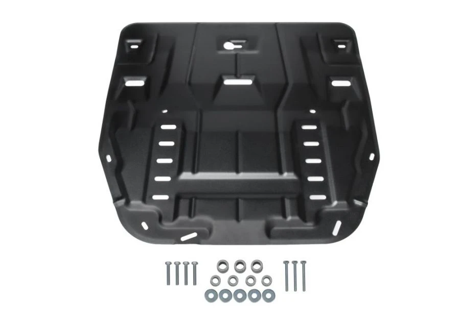Crankcase + gearbox protection + fastening kit, RIVAL, Steel, KIA K5 2020-, V - 2.0; 2.5/Hyundai Sonata (DN8) 2019-, V - 2.0; 2.