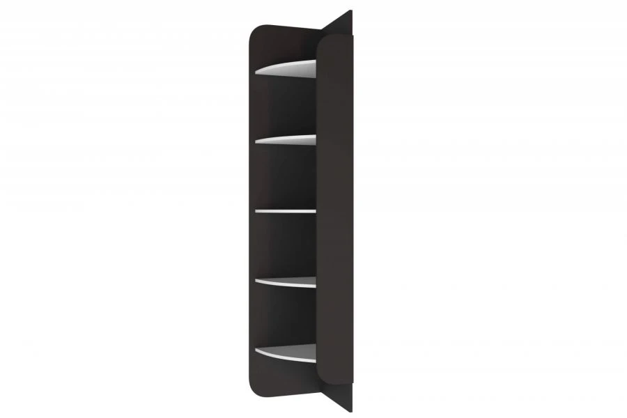 Art Nouveau type 1 LD.520080.000 Shelving unit-end cabinet (White/Black )