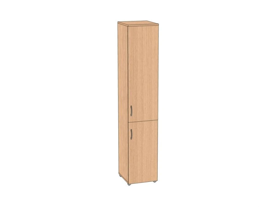 Filing cabinet 2-door, narrow 350*383*1830 mm ASHD2-35