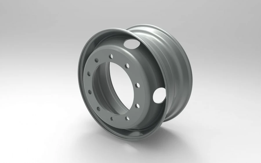 Steel truck wheel with non-disassembled rim, size 22.5x7.50, Product No. 750-3101012, SAP code No. RZB35624OE