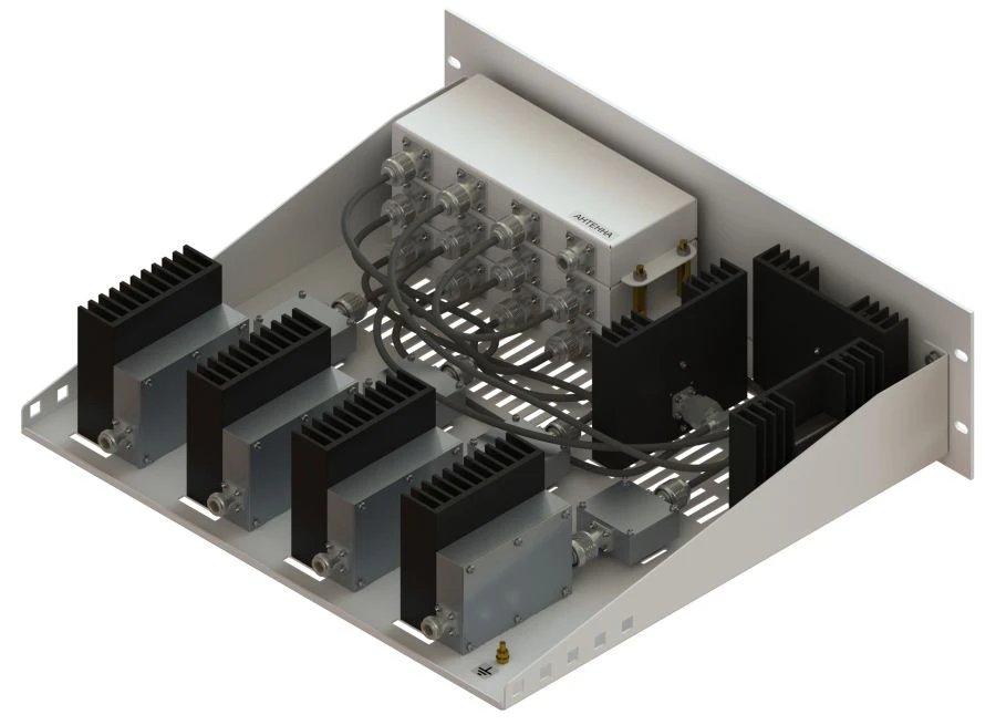 Hybrid-ferrite combiner KGF160-4K-50-2