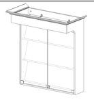 Display case hinged Classic series