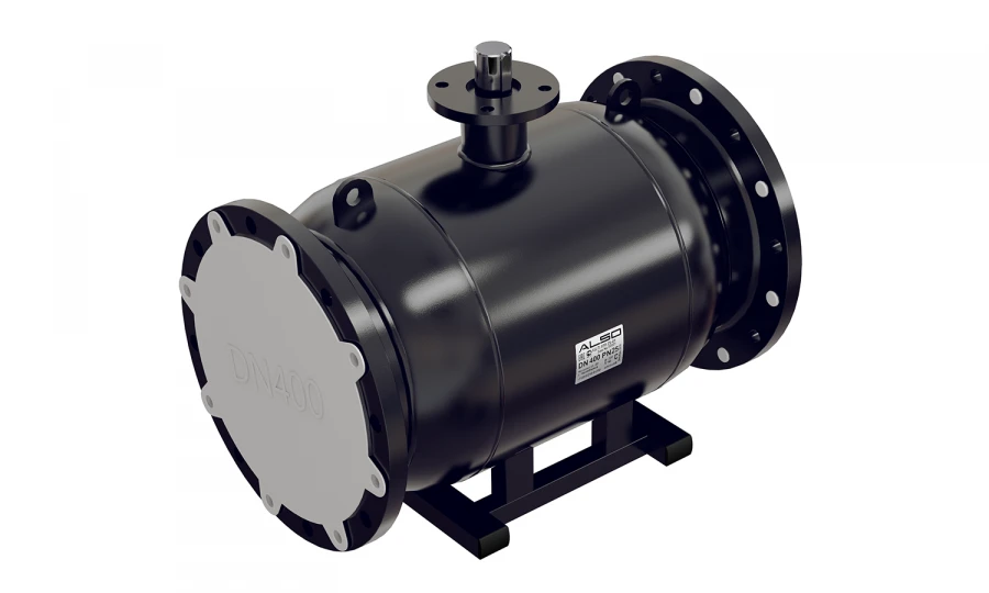 All-welded steel ball valve ALSO flanged full bore under reducer DN300 PN16 of steel 20
