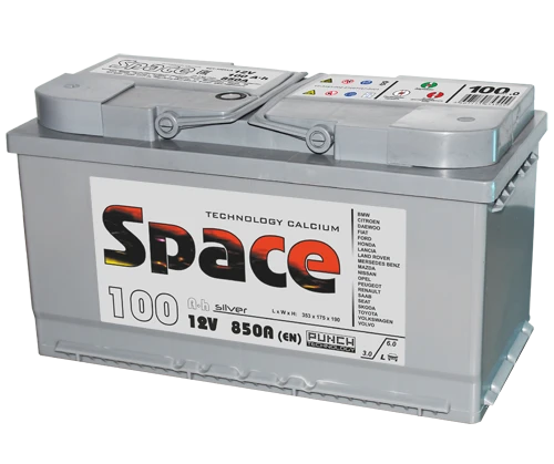 Lead battery for starting piston engines 6ST-90VLA L5 "Space"