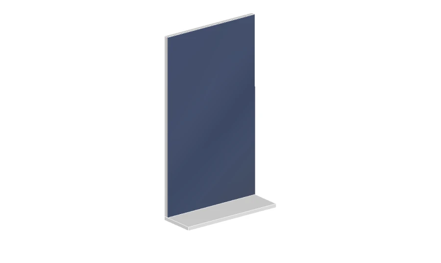 Hinged shelf with mirror GM 31.09.13.110.003.07.00