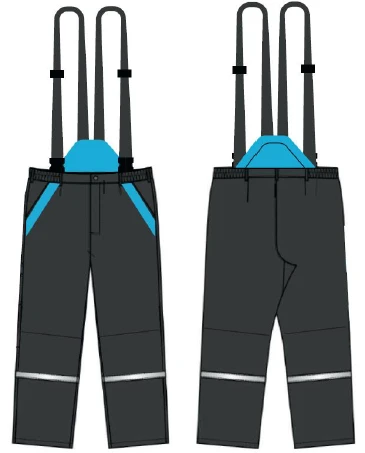 Men's trousers with slippers for protection against low temperatures Line Supervisor/Specialist art.TMHER029