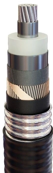 Power cable KA9RV.... 6-35kV aluminium with EPR insulation in corrugated metal armour in PVC ng(A)-LS jacket