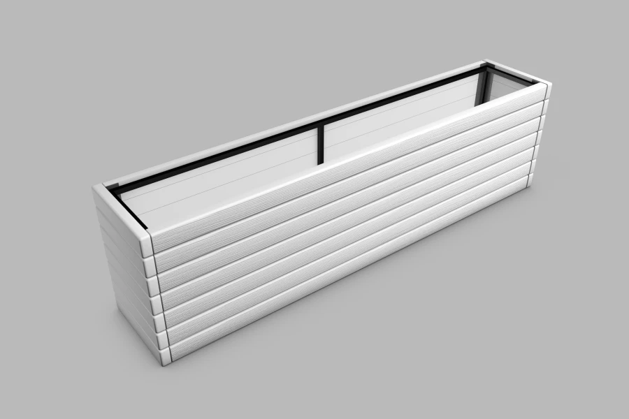 Tall flat planter