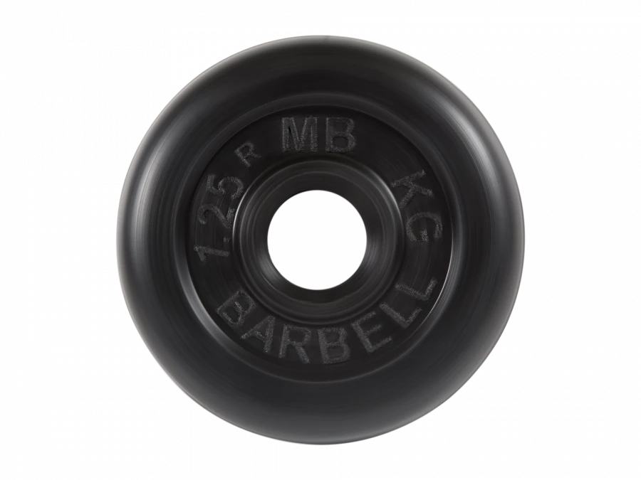 MB-PltB31-1,25 Standard rubber disc, black, 31 mm, 1,25 kg
