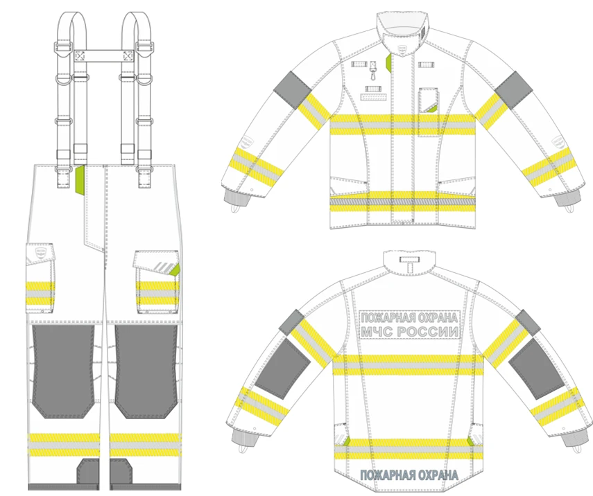 Fireman's combat clothing "ARMOR FX"