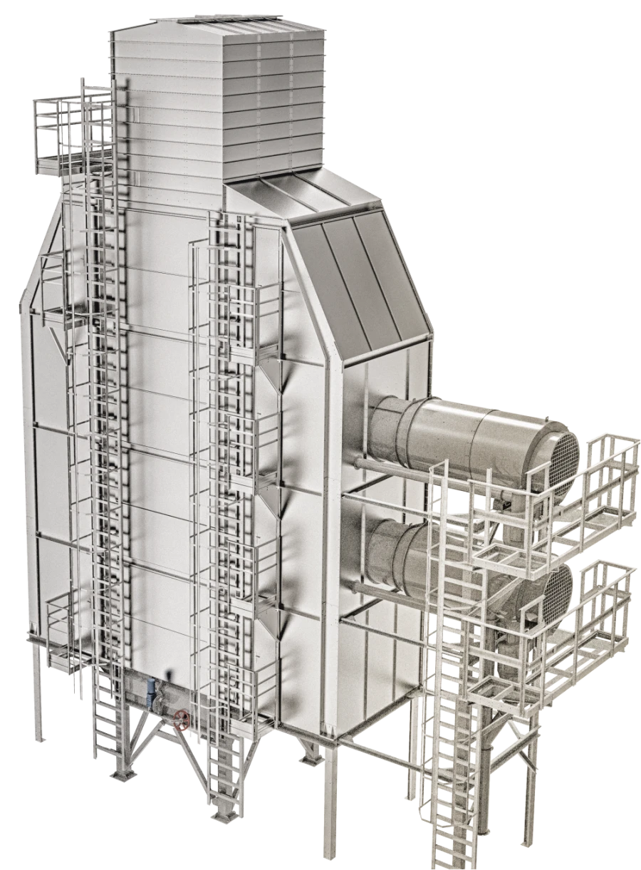 FLATUM modular louvre type grain dryer