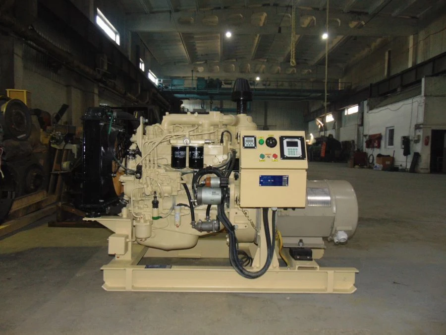 DG30R-2A-230 and its accessories. Ship diesel generator complying with the requirements of the Russian River Register.