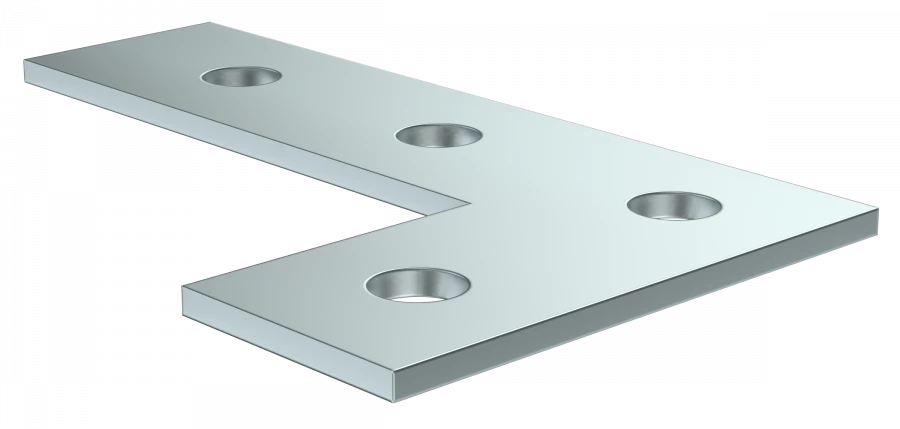 CLM50D-PLS-150-40 Extended L-plate for STRUT-profile EZ IEK