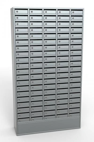 ASH-100SH subscriber's cabinet for 100 cells, doors with slit for correspondence