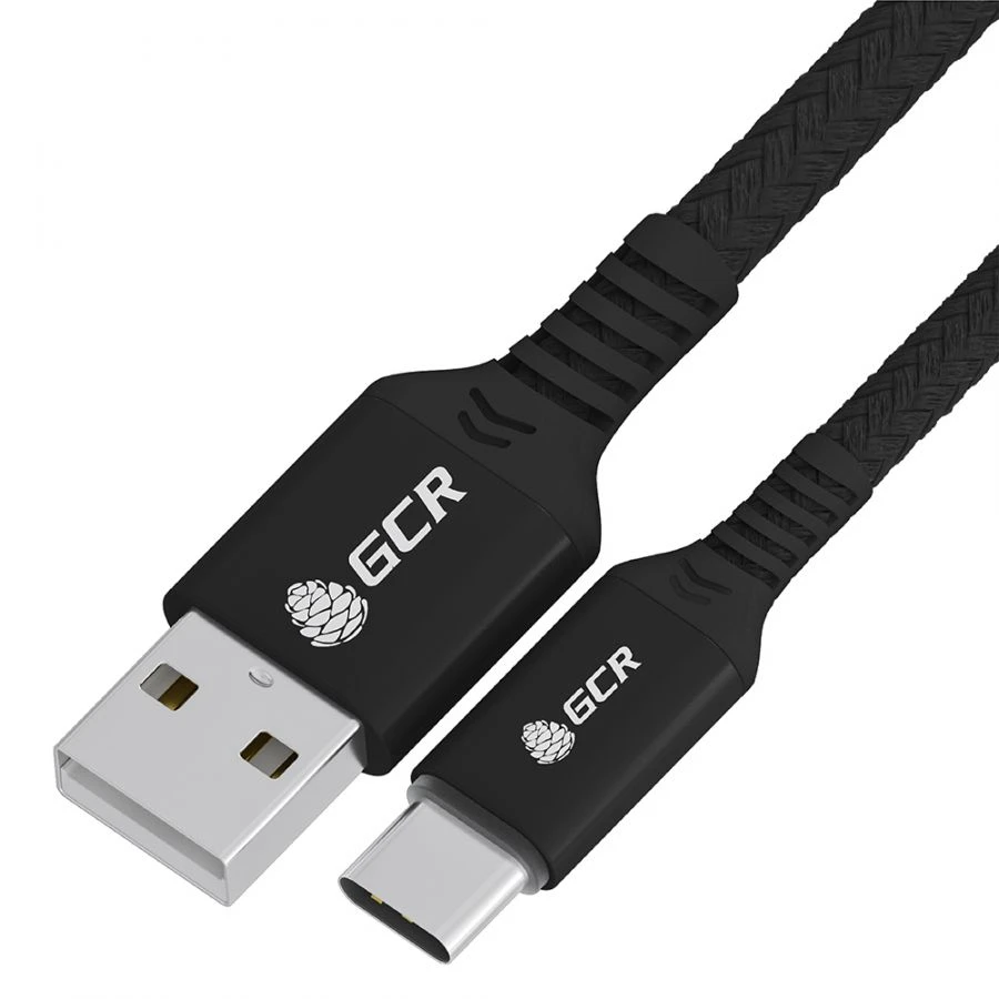 TypeC Cable, Model GCR-UCQC5N, Nylon, Fast Charging, USB 2. 0