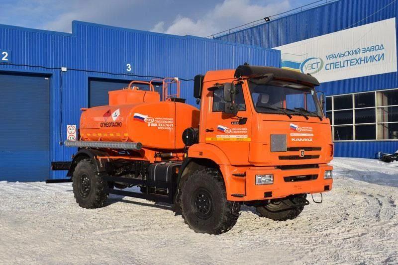 Fuel tanker (ATZ), UZST brand, type 6619-79 on KAMAZ 43502-D5 chassis