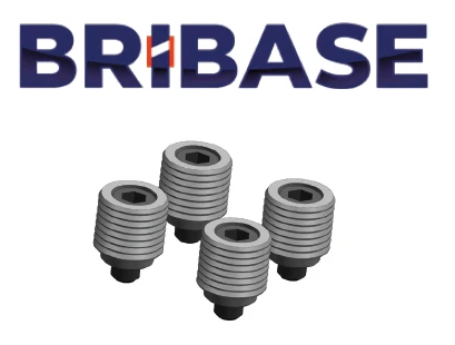 BB.VS.100.51.024 Set of four fluted clamps, height 24 mm BriBase