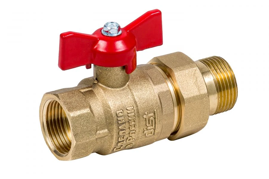 Ball valve with American fitting Dist, series "Expert" DN25 1" BP-HP, 143B