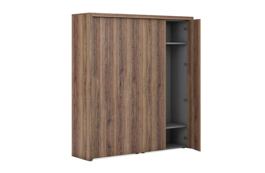 Composition - tall filing cabinet and wardrobe and decorative strapping, art. no. JR506