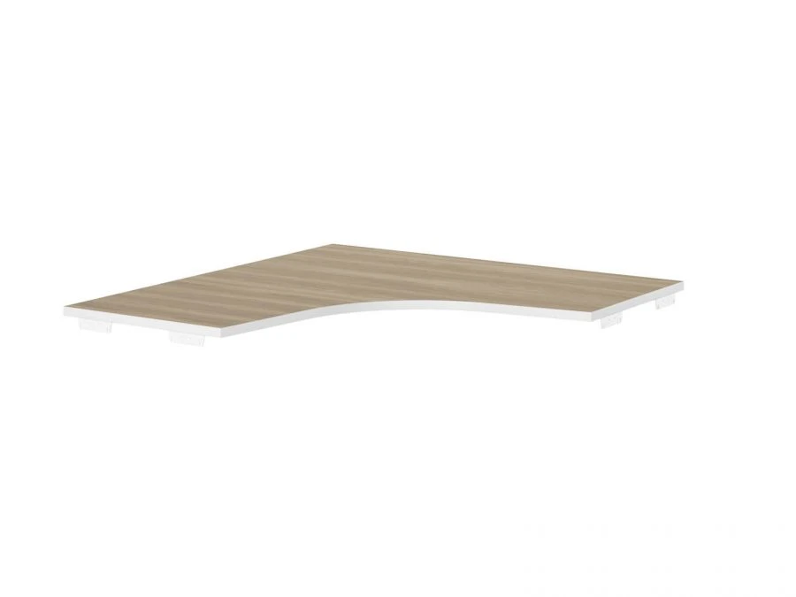 Corner worktop 1250 left (sides 550mm), art. no. CLF105SX