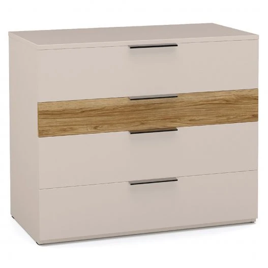 "SOHO" KB3-03.DS/DT, 4-piece chest of drawers (beige/oak) from the set of modular furniture "SOHO"