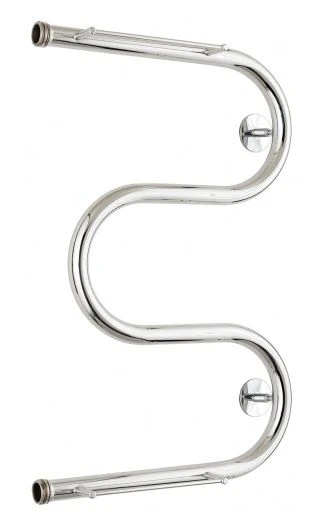 Towel dryer 00014-6040PS "STYLE" M-obr. 2P 600?400 thread-bend 1", Without covering